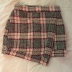 NWOT Forever 21 Tweed Style Plaid Mini Skirt